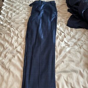 Brooks Brothers Navy Windowpane Regent Fit Suit Pant 38/30